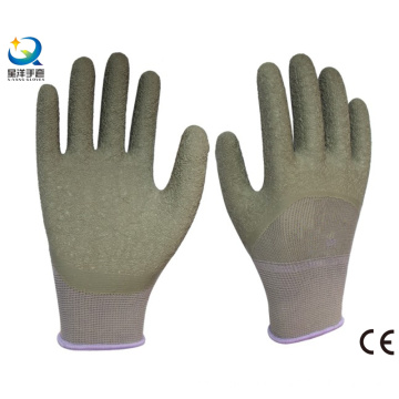 13G Polyester Liner Latex 3/4 beschichteter Arbeitshandschuh